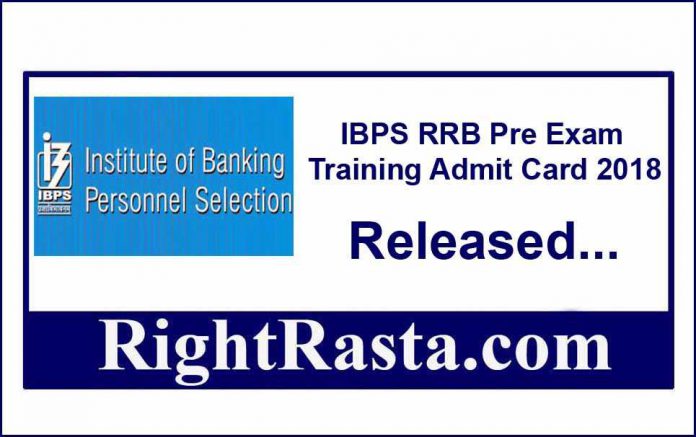 IBPS RRB Pre Exam Training Call Letter