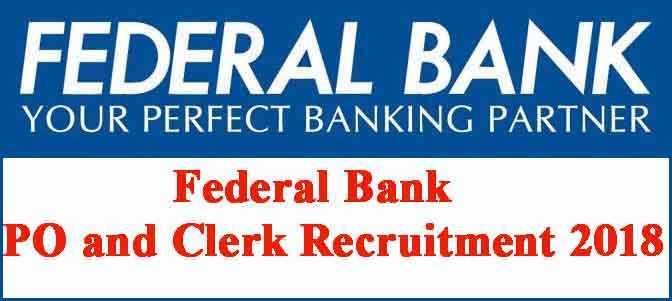 Federal Bank Recruitment 2018