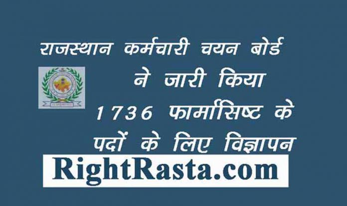 Rajasthan Pharmacist Recruitment