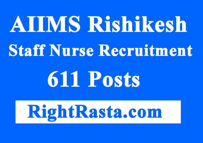 AIIMS Rishikesh Staff Nurse Recruitment 2018