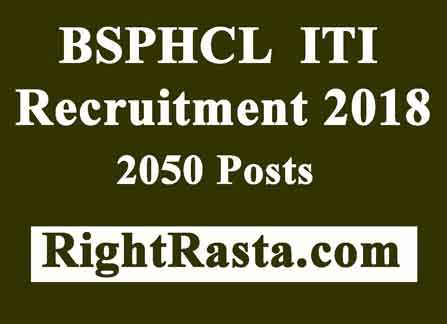 BSPHCL ITI Recruitment 2018