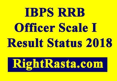 IBPS RRB Officer Scale I Result Status 2018