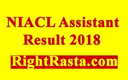 NIACL Assistant Result 2018