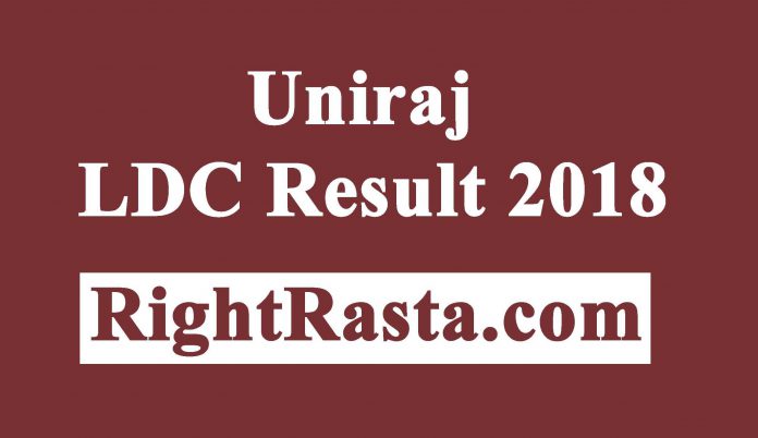 Uniraj Clerk Result 2018