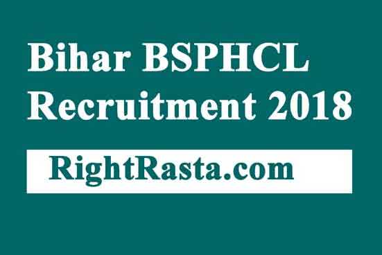 Bihar BSPHCL Recruitment 2018