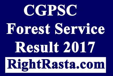 CGPSC Forest Service Result 2017