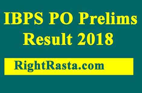 IBPS PO Prelims Result 2018