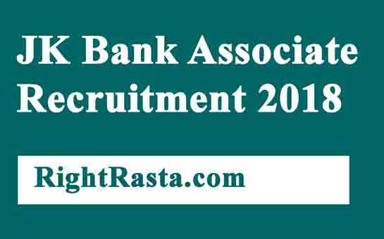 JK Bank Associate Recruitment 2018