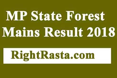 MP State Forest Mains Result 2018