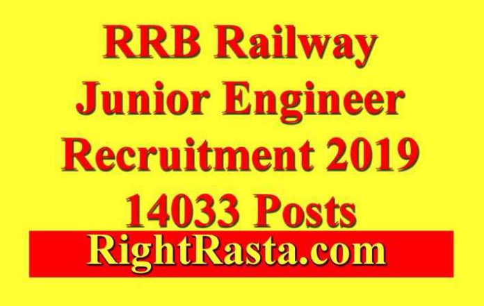 RRB JE Recruitment 2019