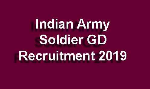 Indian Army Soldier GD Recruitment