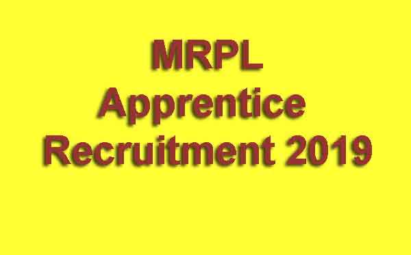 MRPL Apprentice Recruitment 2019