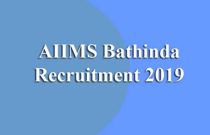 AIIMS Bathinda Recruitment