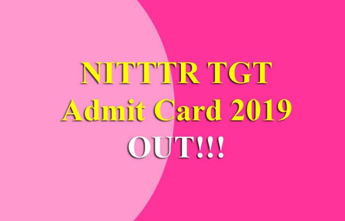 NITTTR TGT Admit Card