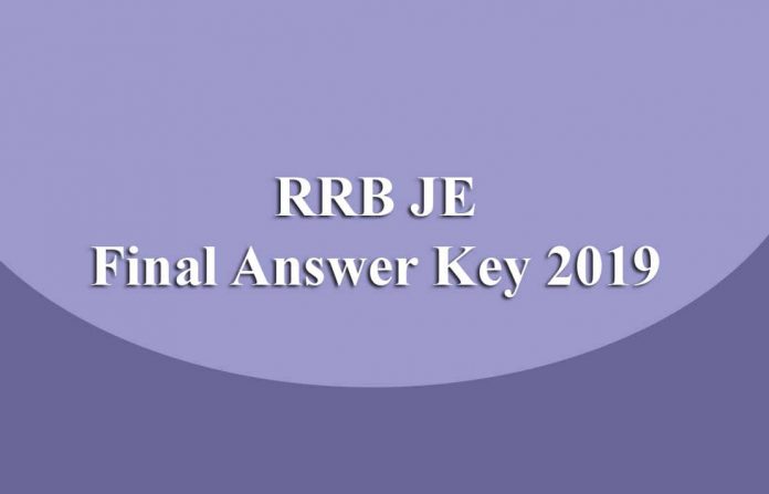 RRB JE Final Answer Key