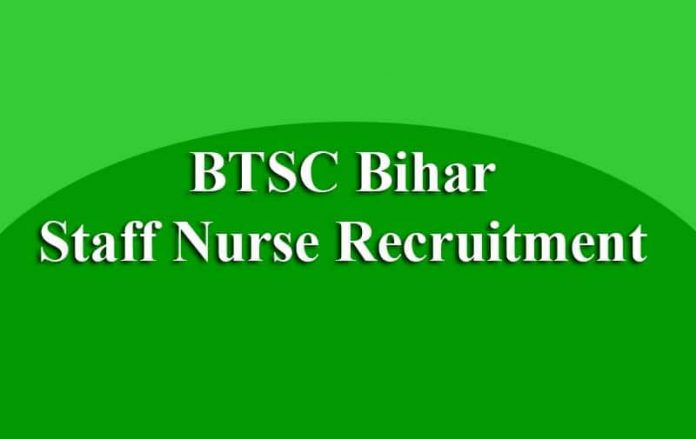 BTSC Bihar Staff Nurse Recruitment