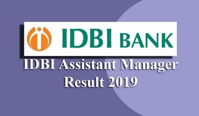 IDBI Assistant Manager Result