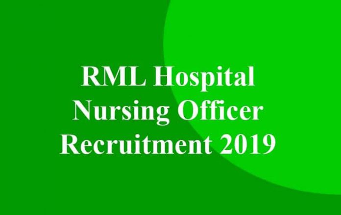 RML Hospital Nursing Officer Recruitment