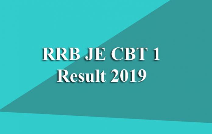 RRB JE CBT 1 Result