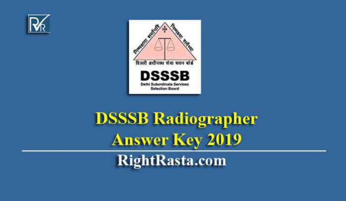 DSSSB Radiographer Answer Key