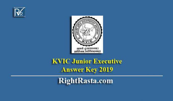 KVIC Junior Executive Answer Key