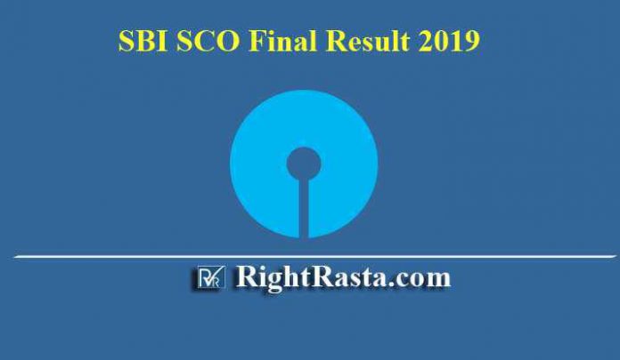 SBI SCO Final Result