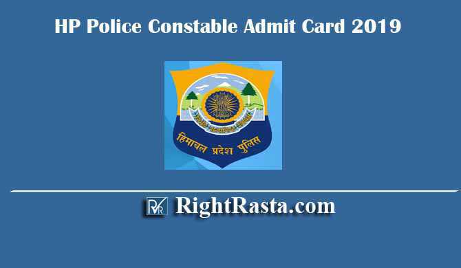 HP Police Constable Admit Card 2019 Download Himachal Pradesh HPP