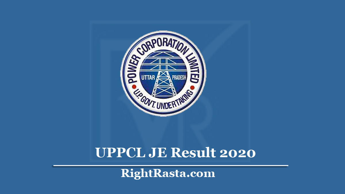 Uppcl Je Result Civil Out Up Energy Junior Engineer Results