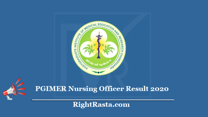 PGIMER Nursing Officer Result