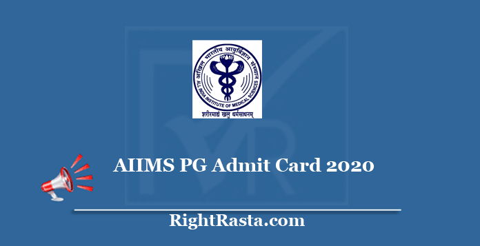 AIIMS PG Admit Card