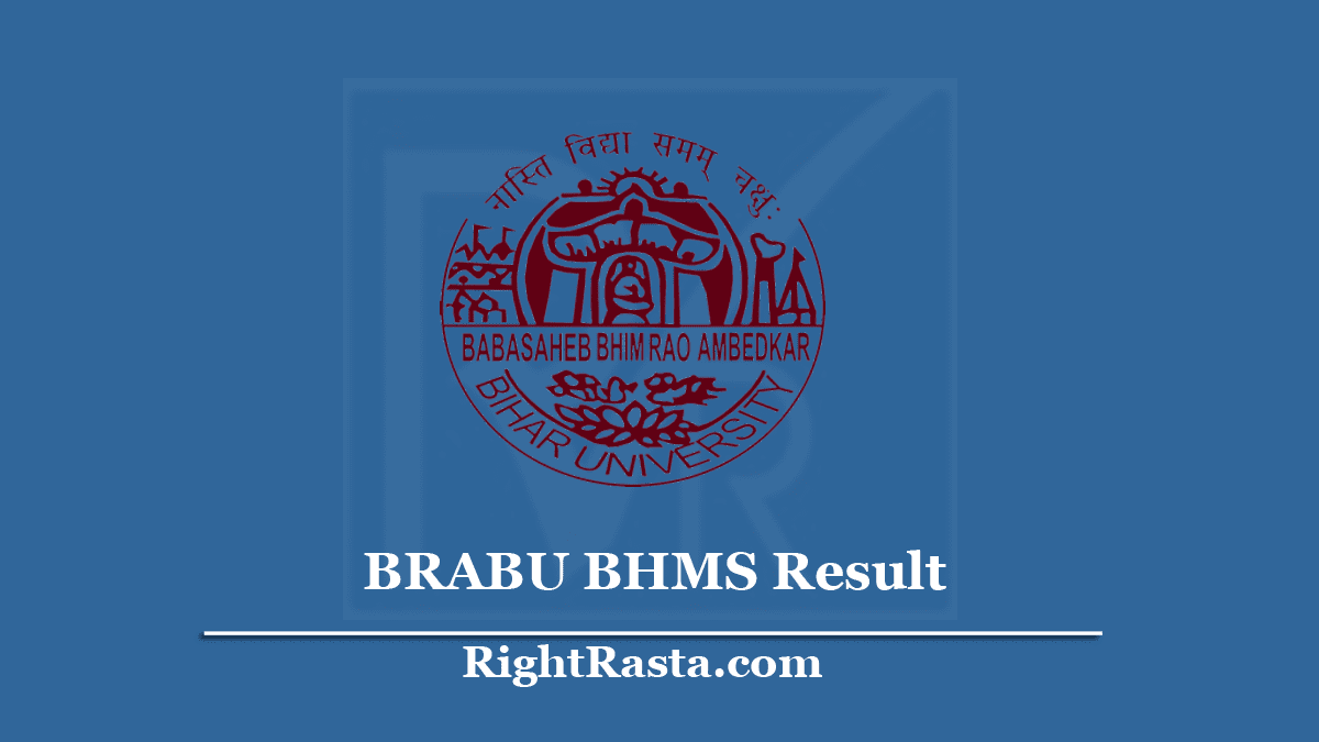 Brabu Bhms Result 2019 Out Old New Syllabus Results Brabu Net