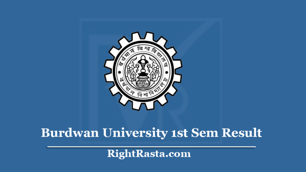 Burdwan University 1st Sem Result 2019 (Out) Download BU BA BSC BCOM ...