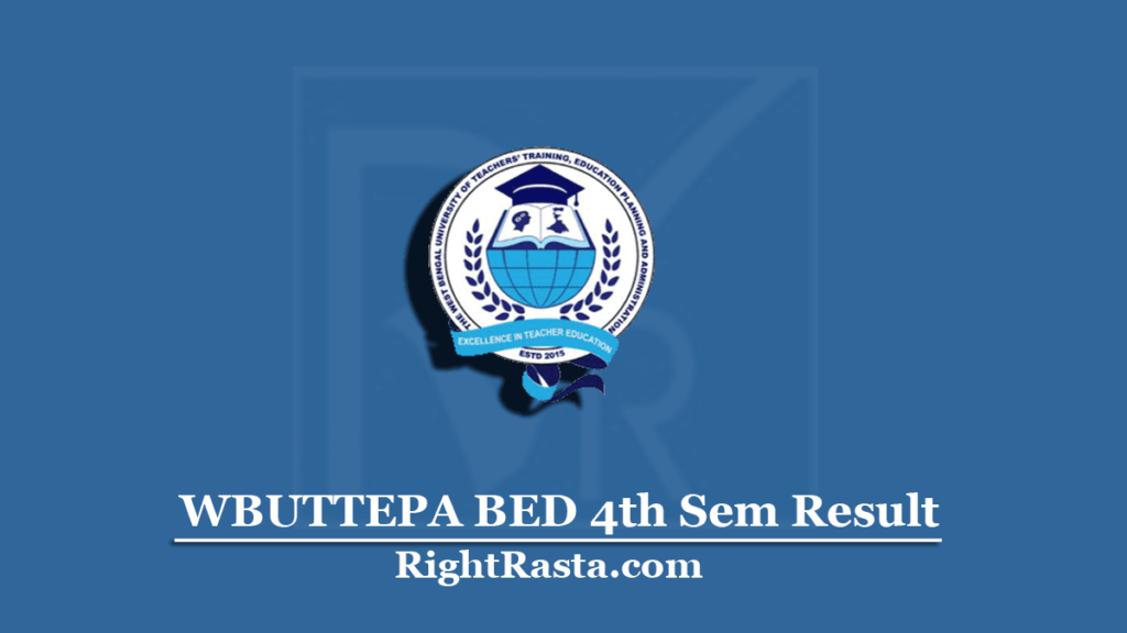 WBUTTEPA BED 4th Sem Result 2020 Out B Ed Semester 4 Results   WBUTTEPA BED 4th Sem Result Min 1024x576 