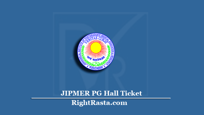 JIPMER PG Hall Ticket