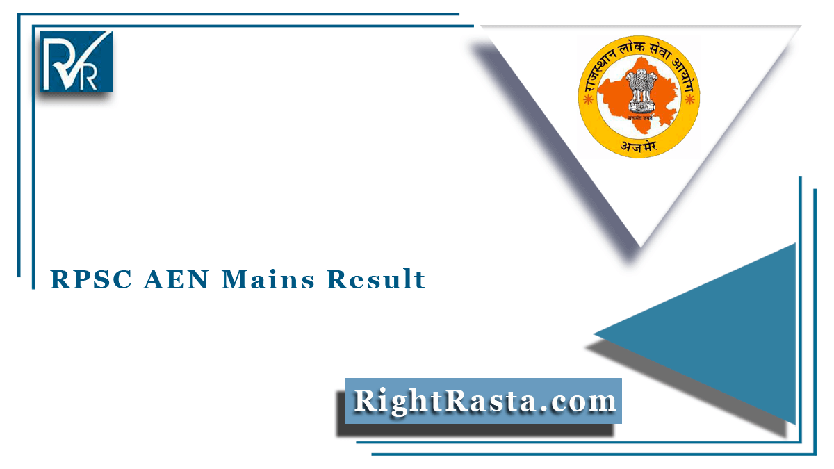 RPSC AEN Mains Result