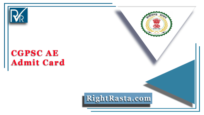 CGPSC AE Admit Card