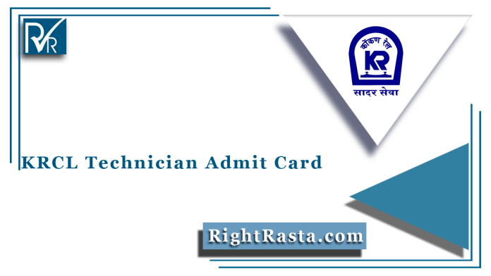 KRCL Technician Admit Card