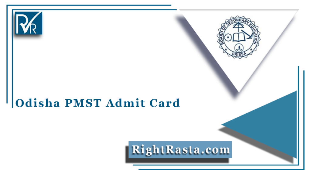 Odisha PMST Admit Card 2022 (Out), BSE Odisha Scholarship Hall Ticket