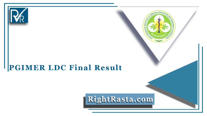 PGIMER LDC Final Result