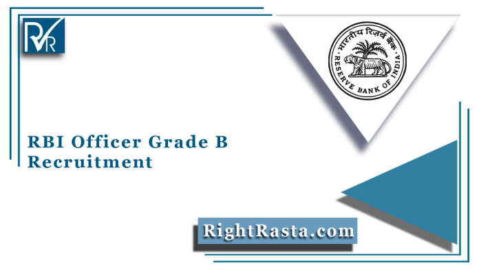 RBI Officer Grade B Recruitment