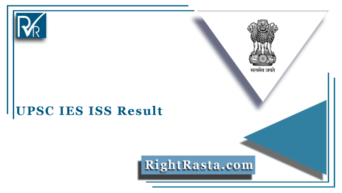 UPSC IES ISS Result