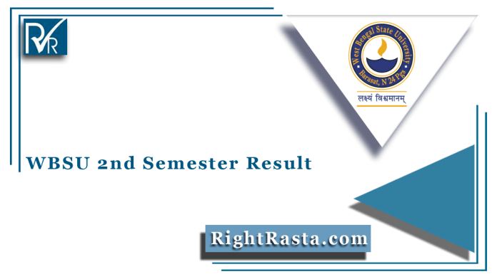 WBSU 2nd Semester Result