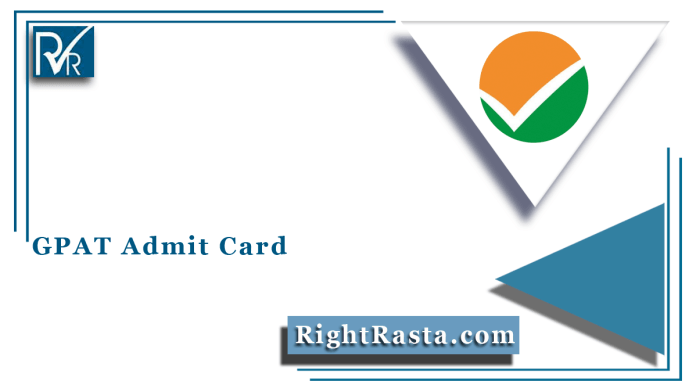 GPAT Admit Card