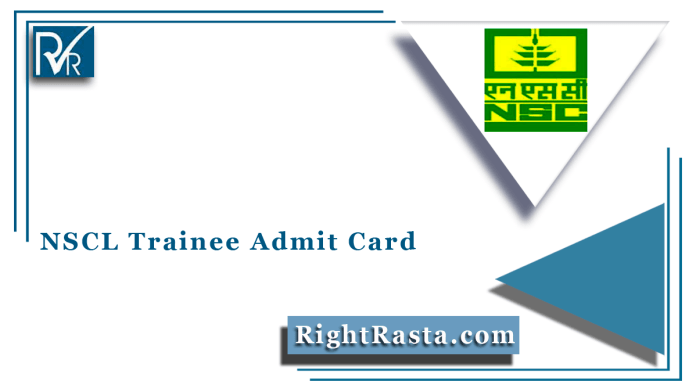 NSCL Trainee Admit Card