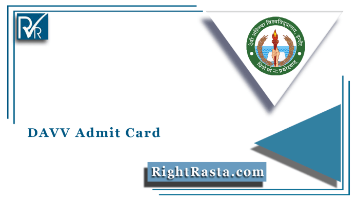 DAVV Admit Card