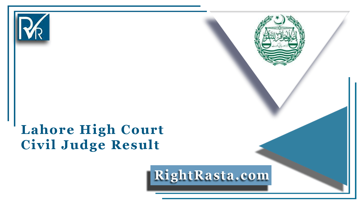 Lahore High Court Civil Judge Result