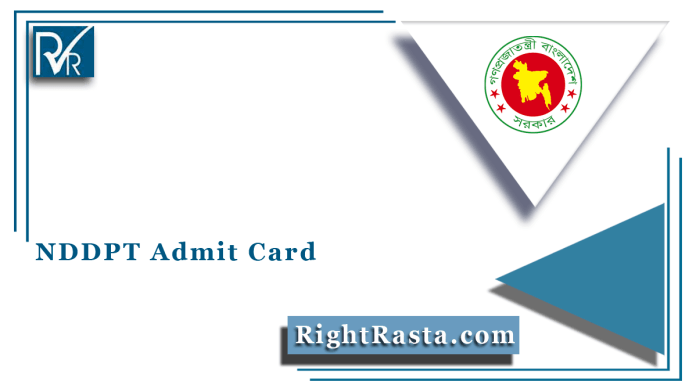 NDDPT Admit Card