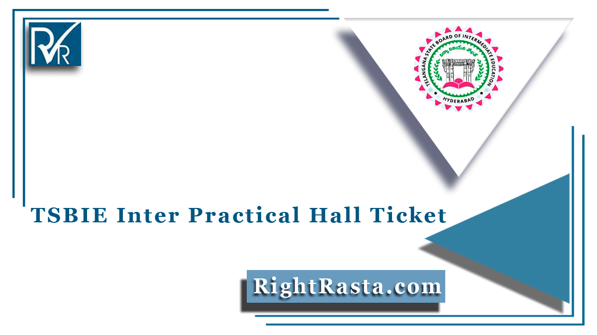 TSBIE Inter Practical Hall Ticket 2021 Download Intermediate 1st 2nd