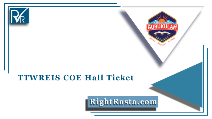 TTWREIS COE Hall Ticket