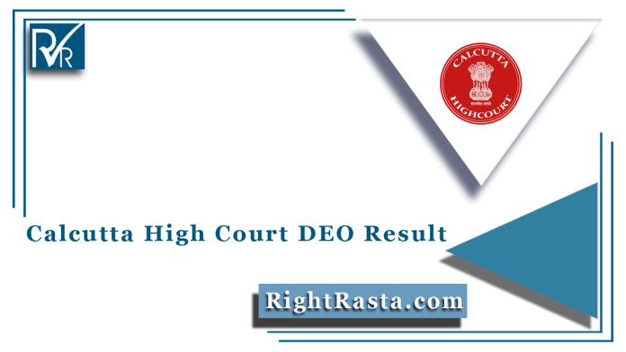 Calcutta High Court DEO Result